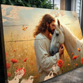 Jesus and Horse Faith Wall Art II by Tailored Canvases