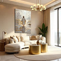 Jesus Christ Walking On Water Faith Wall Art IV by Tailored Canvases