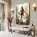 Jesus Christ Walking On Water Faith Wall Art IX by Tailored Canvases