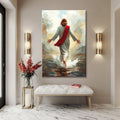 Jesus Christ Walking On Water Faith Wall Art IX by Tailored Canvases