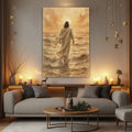 Jesus Christ Walking On Water Faith Wall Art VI by Tailored Canvases