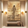 Jesus Christ Walking On Water Faith Wall Art VI by Tailored Canvases