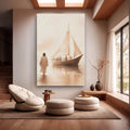Jesus Christ Walking On Water Faith Wall Art VIII by Tailored Canvases