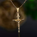 Jesus Crucifix Cross Gold Plated Pendant Necklace by DailySale