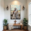 Jesus Hugging Woman Faith Wall Art by Tailored Canvases