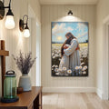Jesus Hugging Woman Faith Wall Art by Tailored Canvases
