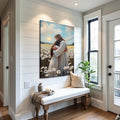 Jesus Hugging Woman Faith Wall Art by Tailored Canvases