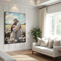 Jesus Hugging Woman Faith Wall Art by Tailored Canvases