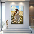 Jesus Hugging Woman Faith Wall Art II by Tailored Canvases