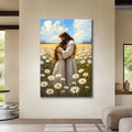 Jesus Hugging Woman Faith Wall Art II by Tailored Canvases