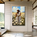 Jesus Hugging Woman Faith Wall Art II by Tailored Canvases