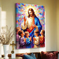 Jesus Praying With Kids Faith Wall Art by Tailored Canvases