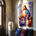 Jesus Praying With Kids Faith Wall Art by Tailored Canvases