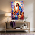 Jesus Praying With Kids Faith Wall Art by Tailored Canvases