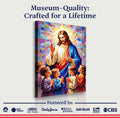 Jesus Praying With Kids Faith Wall Art by Tailored Canvases