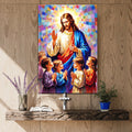 Jesus Praying With Kids Faith Wall Art by Tailored Canvases
