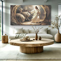 Jesus Protects The Lamb From Wolves Faith Wall Art III by Tailored Canvases