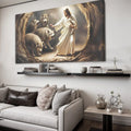 Jesus Protects The Lamb From Wolves Faith Wall Art III by Tailored Canvases