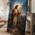 Jesus Protects The Lamb From Wolves Faith Wall Art V by Tailored Canvases