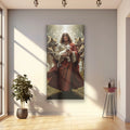 Jesus Protects The Lamb From Wolves Faith Wall Art VI by Tailored Canvases