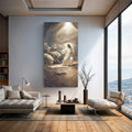 Jesus Protects The Lamb From Wolves Faith Wall Art VII by Tailored Canvases