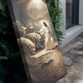 Jesus Protects The Lamb From Wolves Faith Wall Art VII by Tailored Canvases