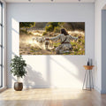 Jesus Protects The Lamb From Wolves Faith Wall Art VIII by Tailored Canvases