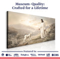 Jesus Protects The Lamb From Wolves Faith Wall Art X by Tailored Canvases
