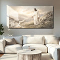 Jesus Protects The Lamb From Wolves Faith Wall Art X by Tailored Canvases