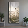 Jesus Protects The Lamb From Wolves Faith Wall Art XII