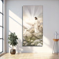 Jesus Protects The Lamb From Wolves Faith Wall Art XII by Tailored Canvases