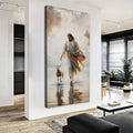 Jesus Protects The Lamb From Wolves Faith Wall Art XIII by Tailored Canvases