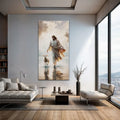 Jesus Protects The Lamb From Wolves Faith Wall Art XIII by Tailored Canvases
