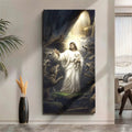 Jesus Protects The Lamb From Wolves Faith Wall Art XV by Tailored Canvases