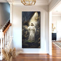 Jesus Protects The Lamb From Wolves Faith Wall Art XV by Tailored Canvases