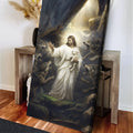Jesus Protects The Lamb From Wolves Faith Wall Art XV by Tailored Canvases