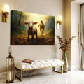 Jesus Running After A Lost Lamb Faith Wall Art by Tailored Canvases
