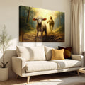Jesus Running After A Lost Lamb Faith Wall Art by Tailored Canvases