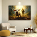 Jesus Running After A Lost Lamb Faith Wall Art by Tailored Canvases