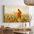 Jesus Speaking To Crowd Faith Wall Art II by Tailored Canvases