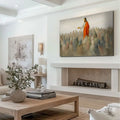 Jesus Speaking To Crowd Faith Wall Art III by Tailored Canvases