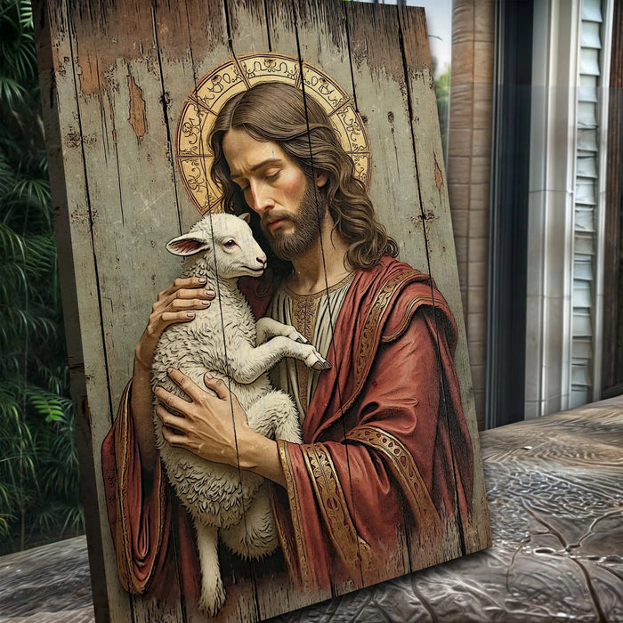 Jesus The Good Shepherd Wall Art by Tailored Canvases