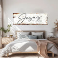 Jesus The Name Above All Names - Philippians 2:9 Faith Sign II by Tailored Canvases