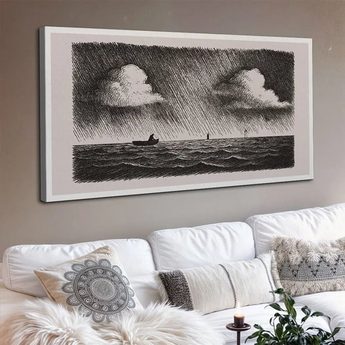Jesus Walking On Water Faith Wall Art III by Tailored Canvases