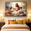 Jesus With Children Faith Wall Art II by Tailored Canvases