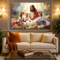Jesus With Children Faith Wall Art IX by Tailored Canvases