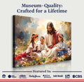 Jesus With Children Faith Wall Art IX by Tailored Canvases
