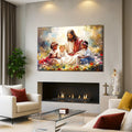 Jesus With Children Faith Wall Art VI by Tailored Canvases