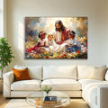 Jesus With Children Faith Wall Art VI by Tailored Canvases