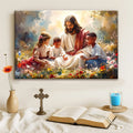 Jesus With Children Faith Wall Art VII by Tailored Canvases
